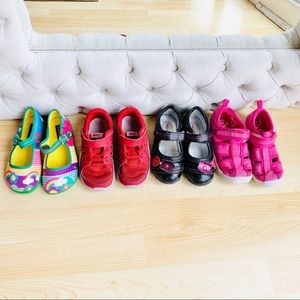 (4 pairs) comfy Toddler shoes 🌈